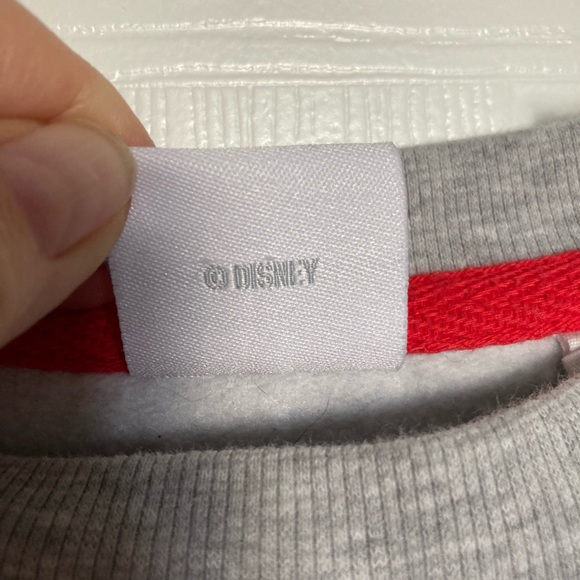 Disney Mickey Mouse Crop Sweatshirt, Grey, Size: L, Vintage - Picture 6 of 9